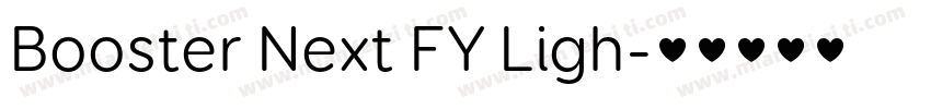 Booster Next FY Ligh字体转换